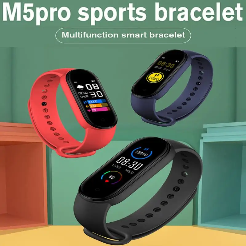 M5Pro Smart Band Bracelet IP68 Waterproof Smarthwatch Blood Pressure Sleep Fitness Tracker Smartband Fitness Wristbands
M5Pro Smart Band Bracelet IP68 Waterproof Smarthwatch Blood Pressure Sleep Fitness Tracker Smartband Fitness Wristbands