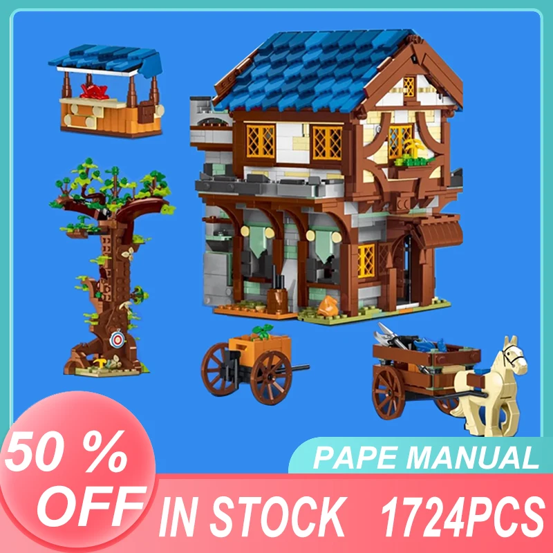 URGE 50101 New MOC Medievaltown Market 1724PCS Modular Building Blocks Bricks Educational Toys Christmas Gifts
URGE 50101 New MOC Medievaltown Market 1724PCS Modular Building Blocks Bricks Educational Toys Christmas Gifts