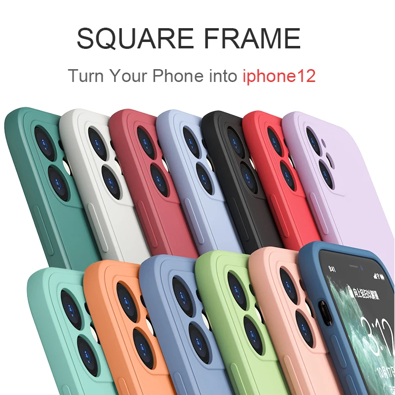 USLION Square Silicone Soft Case For iPhone 11 Pro max X XR XS Max 8 7 Plus SE2 2020 12 Pro Full Protection Phone Back Cover
USLION Square Silicone Soft Case For iPhone 11 Pro max X XR XS Max 8 7 Plus SE2 2020 12 Pro Full Protection Phone Back Cover