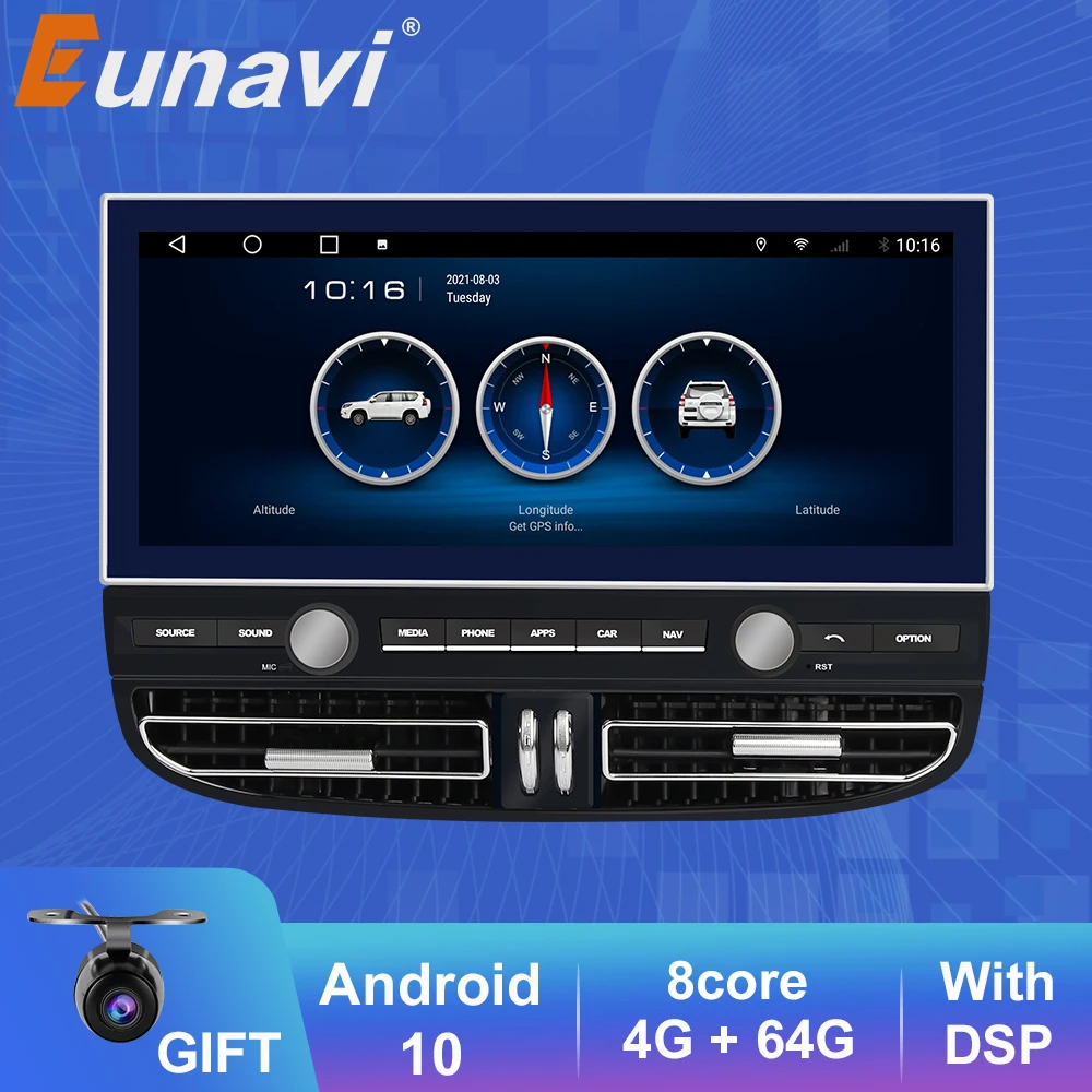 Eunavi 2 Din Android10 Car Radio For Porsche Cayenne 2010 - 2017 4G LTE Multimedia Video Player GPS Wifi RDS Stereo Car Play DSP
Eunavi 2 Din Android10 Car Radio For Porsche Cayenne 2010 - 2017 4G LTE Multimedia Video Player GPS Wifi RDS Stereo Car Play DSP