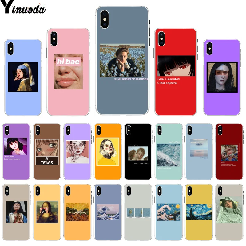 Красивый чехол для телефона Yinuoda Great art aestic van Gogh Mona Lisa David iPhone 8 7 6 6S Plus X XS MAX 5 5S SE XR 11