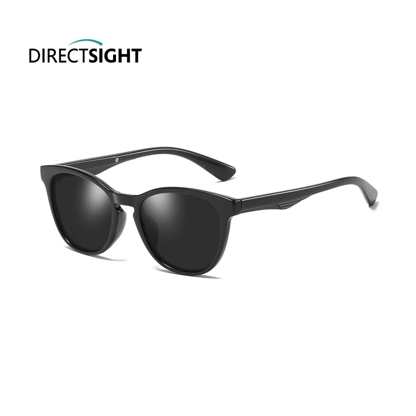 Солнцезащитные очки MAGICSTONE DIRECTSIGHT с яркой черной оправой однотонные темно-серые