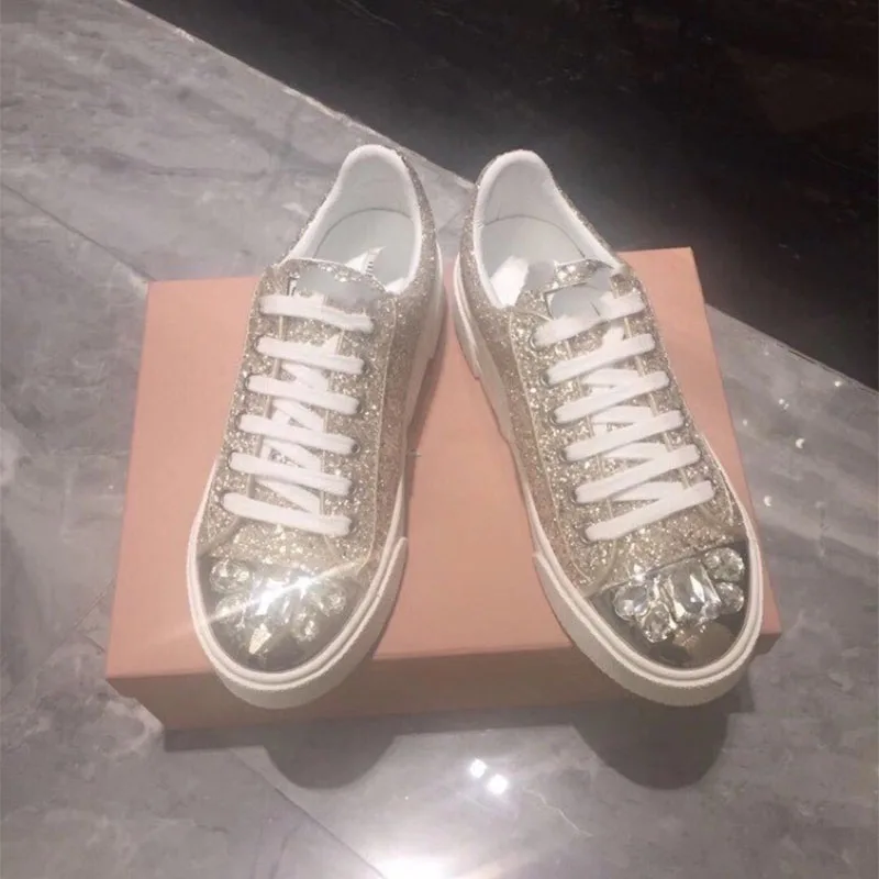 Women's Vulcanized Shoes Brand Designer Correct Version High-quality Sports Shoes Fashion Luxury Rhinestone Women's Shoes New
Women's Vulcanized Shoes Brand Designer Correct Version High-quality Sports Shoes Fashion Luxury Rhinestone Women's Shoes New