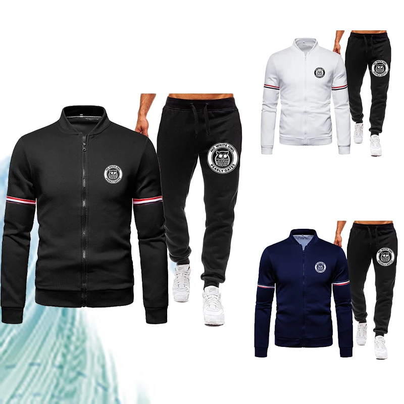 Fashion New Baseball Uniform + Pants Suit Tracksuit Men Zipper Round Neck Polyester Jacket Autumn and Winter Men's Clothing
Fashion New Baseball Uniform + Pants Suit Tracksuit Men Zipper Round Neck Polyester Jacket Autumn and Winter Men's Clothing