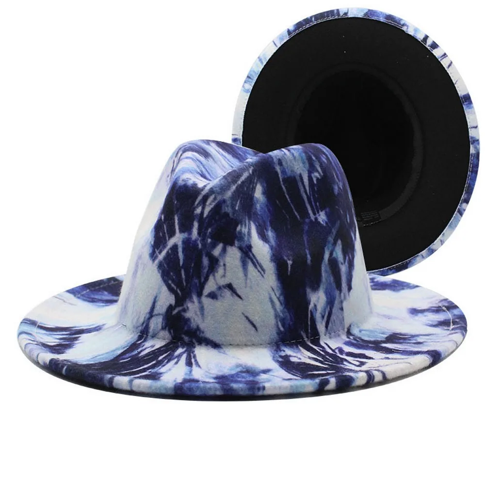 Four Seasons Unisex Fedoras Graffiti Style Woolen Jazz Hats Printed Big Brim Prom Street Party High Quality Caps
Four Seasons Unisex Fedoras Graffiti Style Woolen Jazz Hats Printed Big Brim Prom Street Party High Quality Caps