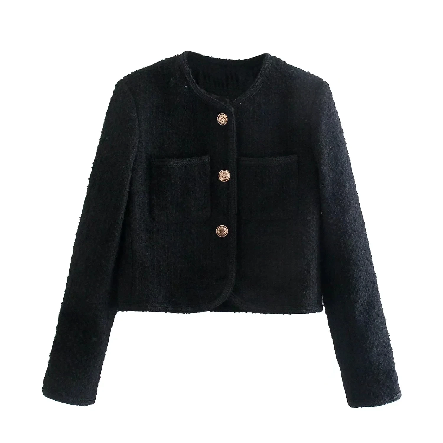 Withered England Style Fashion Vintage Gold Buttons Short winterJacket Women Casaco Jaqueta Feminina Solid Simple Causal Jackets 
Withered England Style Fashion Vintage Gold Buttons Short winterJacket Women Casaco Jaqueta Feminina Solid Simple Causal Jackets