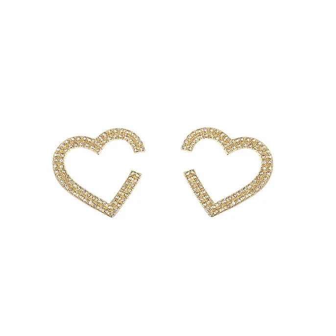 Simple Temperament Full of Diamonds Super Flash Love Heart Shape Fairy Fully Rhinestone Big Hearts Korean Earrings Sweet Love
Simple Temperament Full of Diamonds Super Flash Love Heart Shape Fairy Fully Rhinestone Big Hearts Korean Earrings Sweet Love