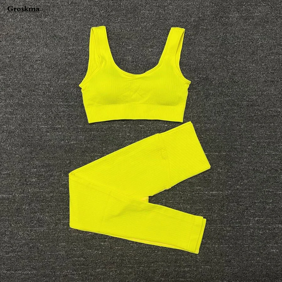 Sports Running Women Two Piece Set Yoga Sexy Bra+High Waist Pants Fitness Gym Suit Seamless Outdoor Training Clothing Ropa Mujer
Sports Running Women Two Piece Set Yoga Sexy Bra+High Waist Pants Fitness Gym Suit Seamless Outdoor Training Clothing Ropa Mujer