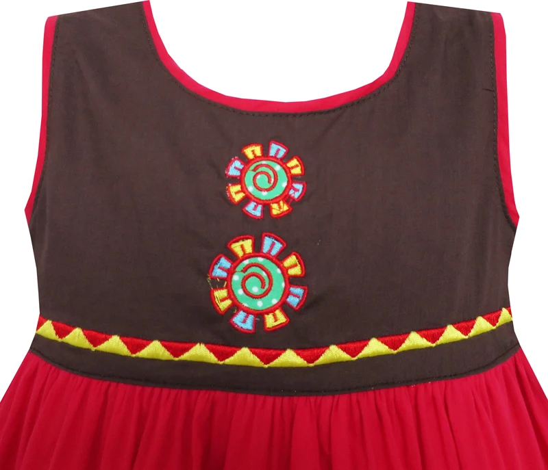 Girls Dress Color Block Hand Made Embroidered Flower Red Cotton 2020 Summer Princess Wedding Party Dresses Children Clothes
Girls Dress Color Block Hand Made Embroidered Flower Red Cotton 2020 Summer Princess Wedding Party Dresses Children Clothes