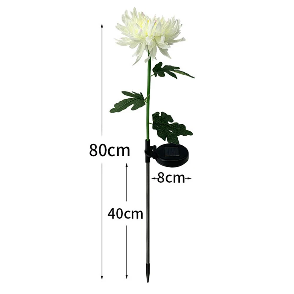 2pcs LED Spot Light Garden Path Landscape Lights LED Solar Light Simulation Chrysanthemum Lawn Stake Lamps Garden Decoration
2pcs LED Spot Light Garden Path Landscape Lights LED Solar Light Simulation Chrysanthemum Lawn Stake Lamps Garden Decoration