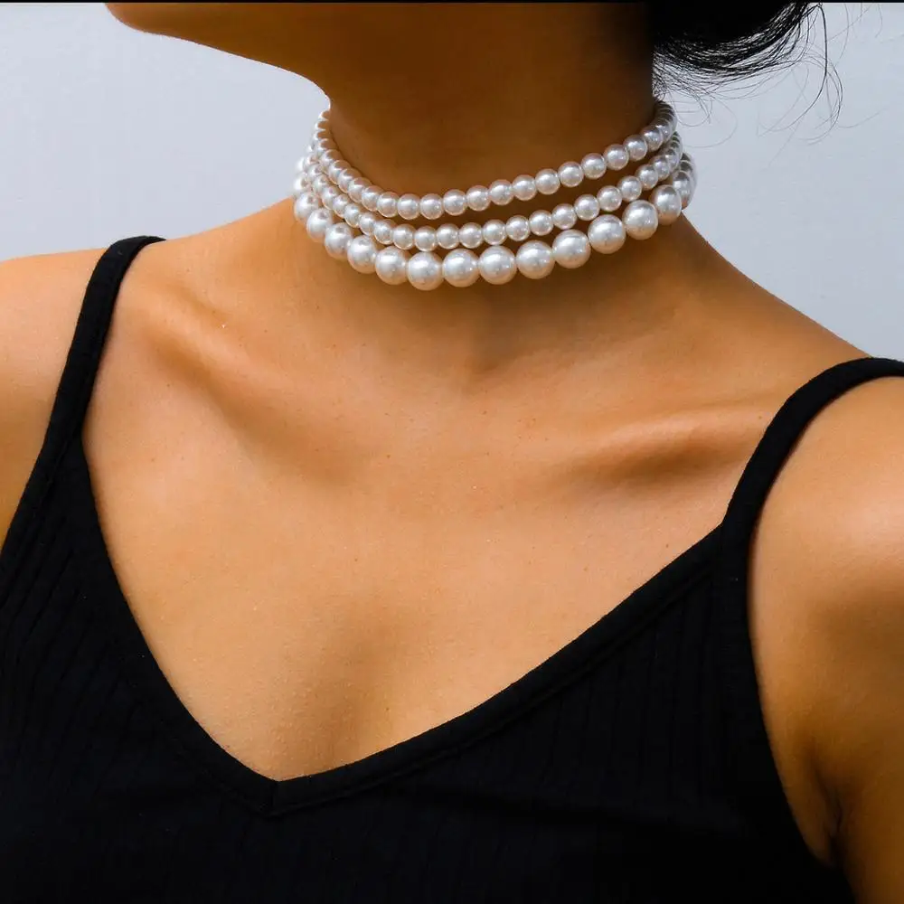 Multi Layer Bohemia Elegant Imitation Pearls Choker Necklace 3 Pcs/set Party Dinner Neck Collar Jewelry Female Necklace
Multi Layer Bohemia Elegant Imitation Pearls Choker Necklace 3 Pcs/set Party Dinner Neck Collar Jewelry Female Necklace