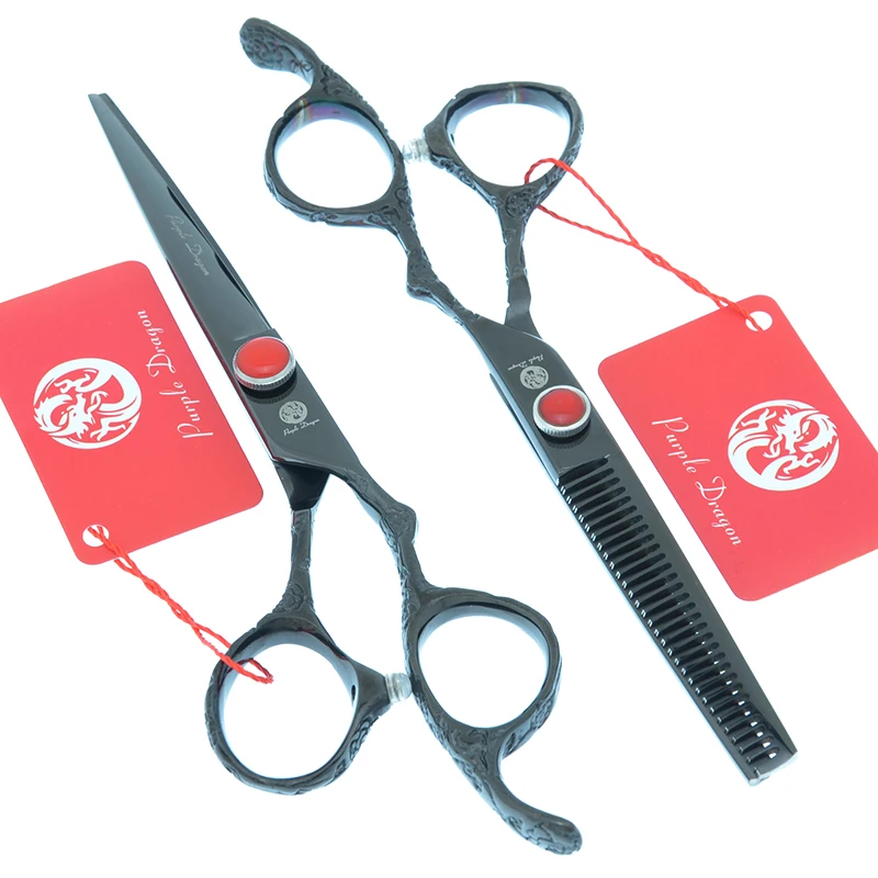 Purple Dragon 6 inch Sharp Blade Hair Cutting Thinning Scissors Barber Styling Shears Professional Salon Haircut Scissors A0116B
Purple Dragon 6 inch Sharp Blade Hair Cutting Thinning Scissors Barber Styling Shears Professional Salon Haircut Scissors A0116B