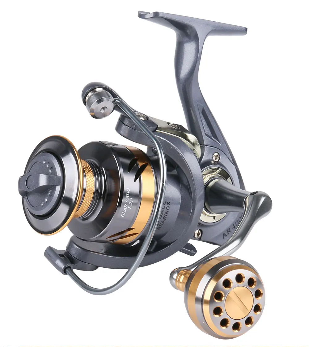 Spinning Fishing Reel All Metal Spool 5.2:1 5.0:1 Gear Ratio High Speed Stainless Steel Handle Saltwater Fishing Accessories
Spinning Fishing Reel All Metal Spool 5.2:1 5.0:1 Gear Ratio High Speed Stainless Steel Handle Saltwater Fishing Accessories