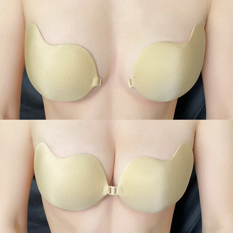 Бюстгальтер пуш-ап без бретелек, с застежкой спереди
Бюстгальтер пуш-ап без бретелек, с застежкой спереди