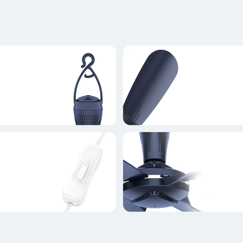 AC 220V 8W 6 Leaves Ceiling Fan 16.5inch Silent Household Bedroom Hanging Fan for School dorm room dormitory US Plug
AC 220V 8W 6 Leaves Ceiling Fan 16.5inch Silent Household Bedroom Hanging Fan for School dorm room dormitory US Plug