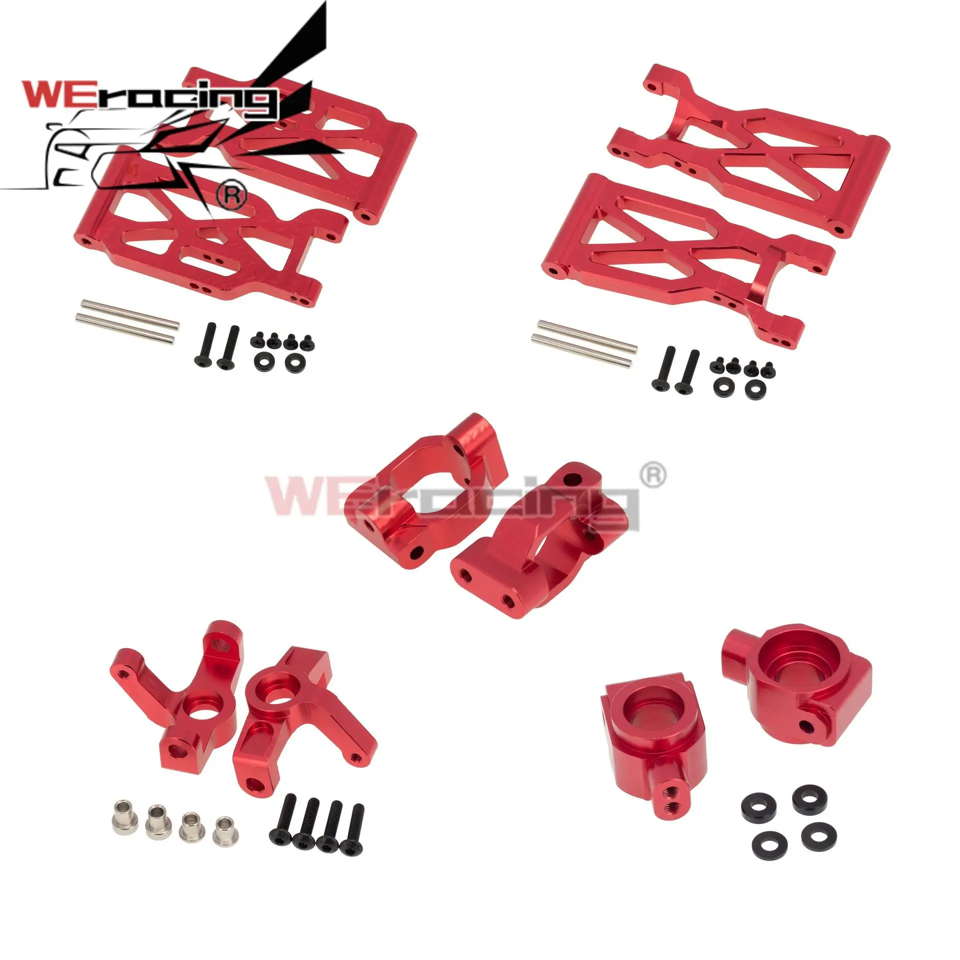 

WLtoys 104001 Metal Upgrade Part Swing Arm Steering Cup Rear Axle Mount C Base 1858 1859 1860 1861 1862 For 1:10 RC Car WLoys