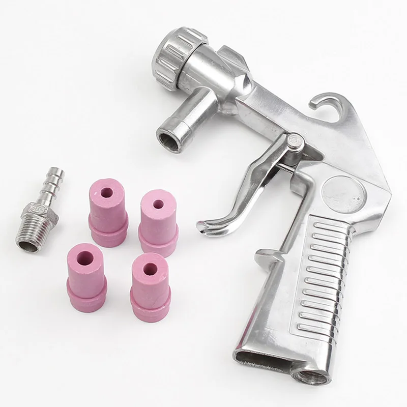 Sandblaster Pneumatic Sandblasting Guns Glass/rust Removal Abrasive Power Tools with 4 Ceramic Nozzles + Stainless Steel Joints
Sandblaster Pneumatic Sandblasting Guns Glass/rust Removal Abrasive Power Tools with 4 Ceramic Nozzles + Stainless Steel Joints