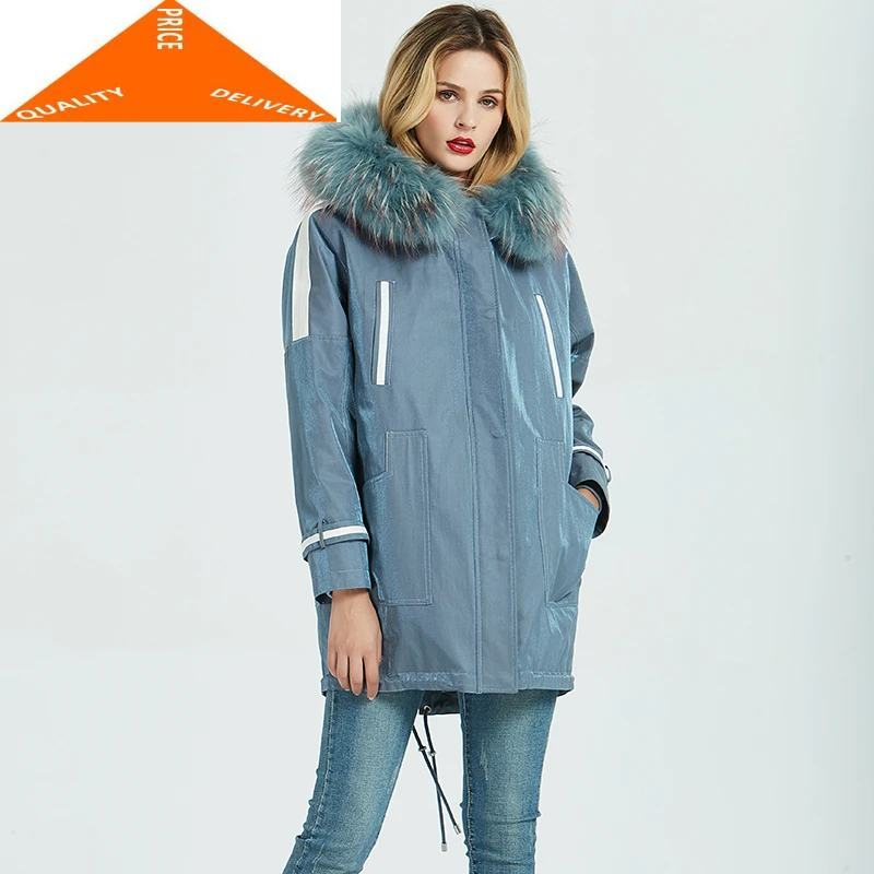 Женская куртка с капюшоном, пальто из натурального меха енота на толстой подкладке кролика Рекс, A92086, зима 2020 
Женская куртка с капюшоном, пальто из натурального меха енота на толстой подкладке кролика Рекс, A92086, зима 2020