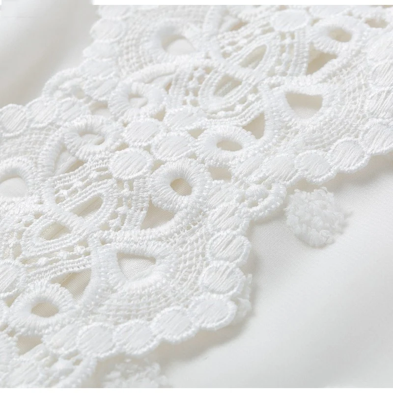 Long Sleeve Chiffon Dresses Female Round Neck High Waist A-line Dress White Elegant Bubble Sleeve Ladies Vestidos L579 
Long Sleeve Chiffon Dresses Female Round Neck High Waist A-line Dress White Elegant Bubble Sleeve Ladies Vestidos L579