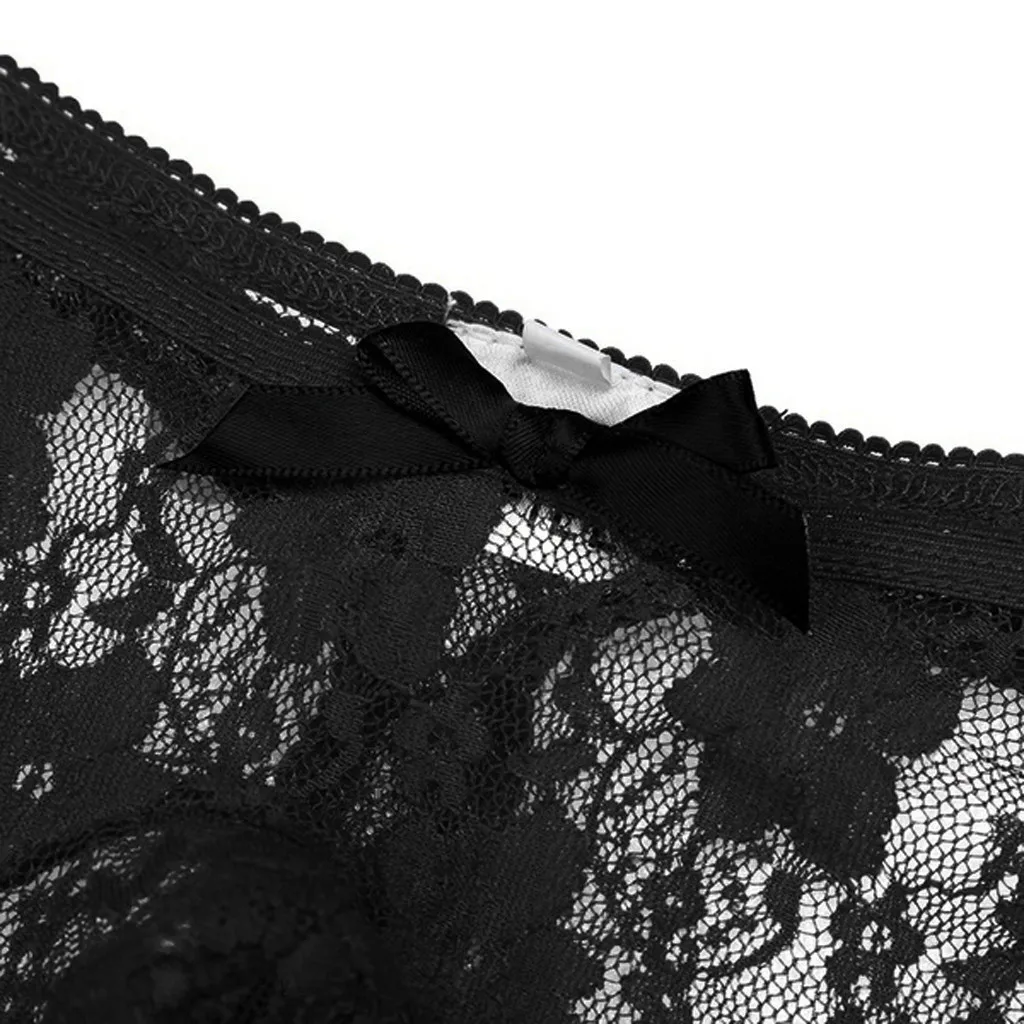 Sexy Men Lace Semi See-through Lingerie Temptation Solid color Bow Briefs micro thong tease gay sexy underwear q4
Sexy Men Lace Semi See-through Lingerie Temptation Solid color Bow Briefs micro thong tease gay sexy underwear q4