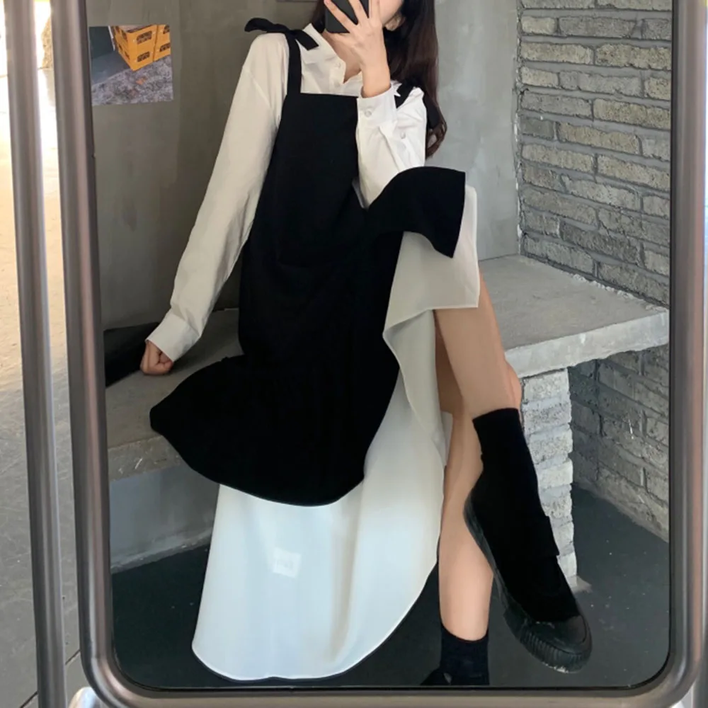 Dress 2021 New Sleeveless Mid Length Asymmetric Ladies Fashion Irregular Pullover Plain Dress Casual Loose Strap Long Skirt
Dress 2021 New Sleeveless Mid Length Asymmetric Ladies Fashion Irregular Pullover Plain Dress Casual Loose Strap Long Skirt