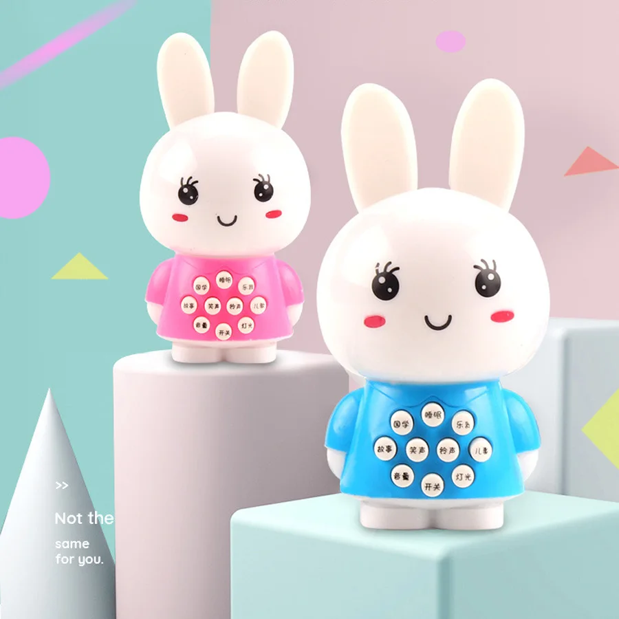 Children's Mini White Rabbit soft ear early teaching storytelling machine baby puzzle boy baby learning toy girlA284
Children's Mini White Rabbit soft ear early teaching storytelling machine baby puzzle boy baby learning toy girlA284