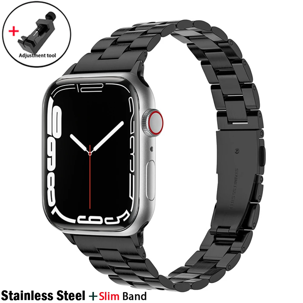 Stainless steel Strap for apple watch band 44mm 40mm 41mm/45mm correa 42mm/38mm Women Metal bracelet iWatch series 7 6 5 4 3 Se
Stainless steel Strap for apple watch band 44mm 40mm 41mm/45mm correa 42mm/38mm Women Metal bracelet iWatch series 7 6 5 4 3 Se
