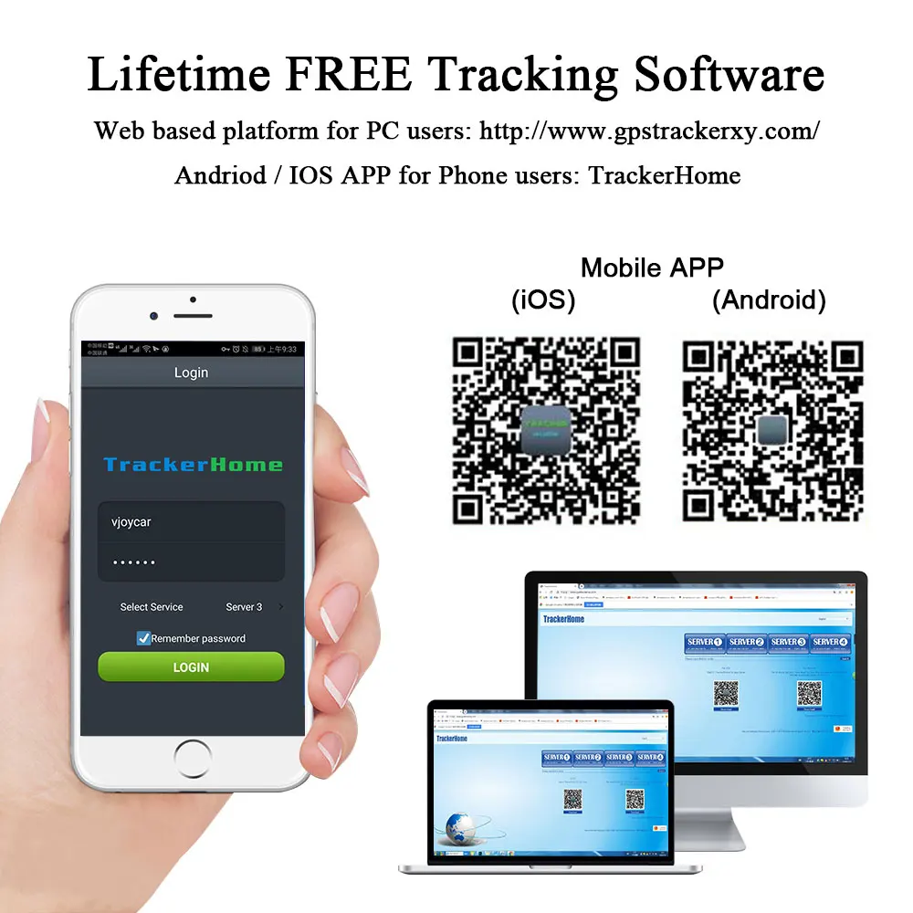 Vjoycar TK108 GPS Tracker Voice Monitor 10000mAh with Magnet Optional Function Cut Off Oil GPS Locator SOS Alarm Updated TK104 
Vjoycar TK108 GPS Tracker Voice Monitor 10000mAh with Magnet Optional Function Cut Off Oil GPS Locator SOS Alarm Updated TK104