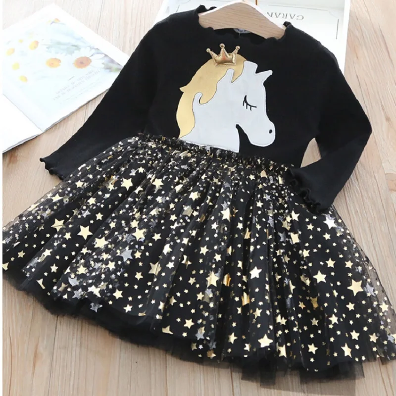 Spring Autumn Bling Princess Girls Dress Cartoon Cotton Long Sleeve Tutu Mesh Vestido Fashion Patchwork Costume For 2-6 Year New 
Spring Autumn Bling Princess Girls Dress Cartoon Cotton Long Sleeve Tutu Mesh Vestido Fashion Patchwork Costume For 2-6 Year New