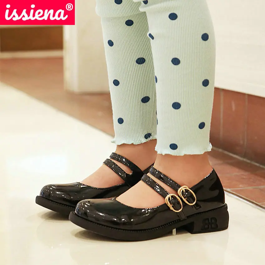 ISSIENA 2021 Kids Shoes Girls Princess Shoes PU Leather Children's Single Shoes Spring Round Toe Buckle High Heels Size 26-37
ISSIENA 2021 Kids Shoes Girls Princess Shoes PU Leather Children's Single Shoes Spring Round Toe Buckle High Heels Size 26-37