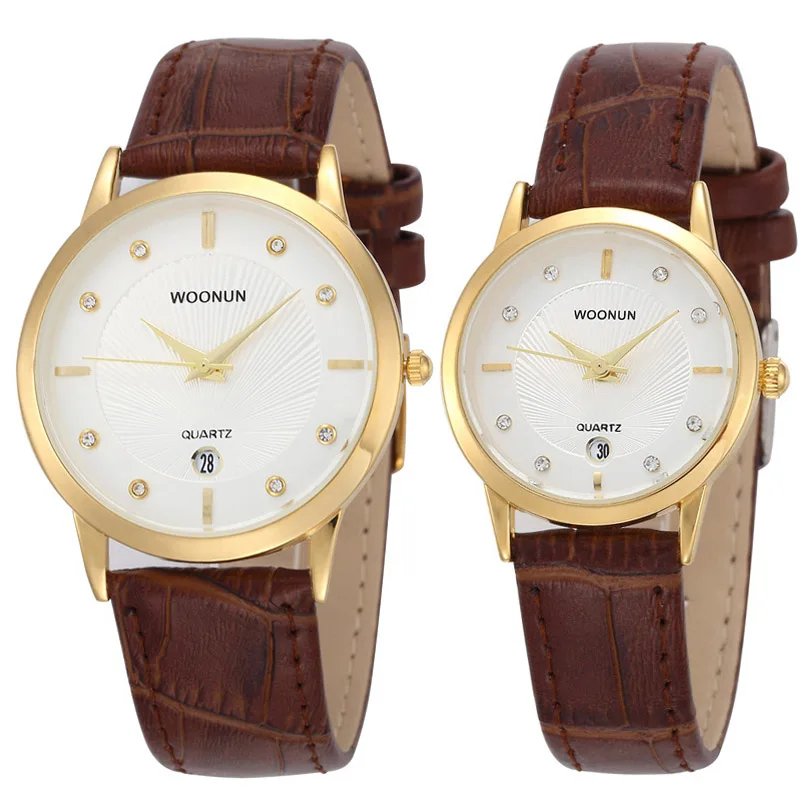New Production 2020 WOONUN Luxury Brand Couple Watches for Lovers Leather Strap Quartz Wristwatch Casual Couple Bracelet Watches
New Production 2020 WOONUN Luxury Brand Couple Watches for Lovers Leather Strap Quartz Wristwatch Casual Couple Bracelet Watches
