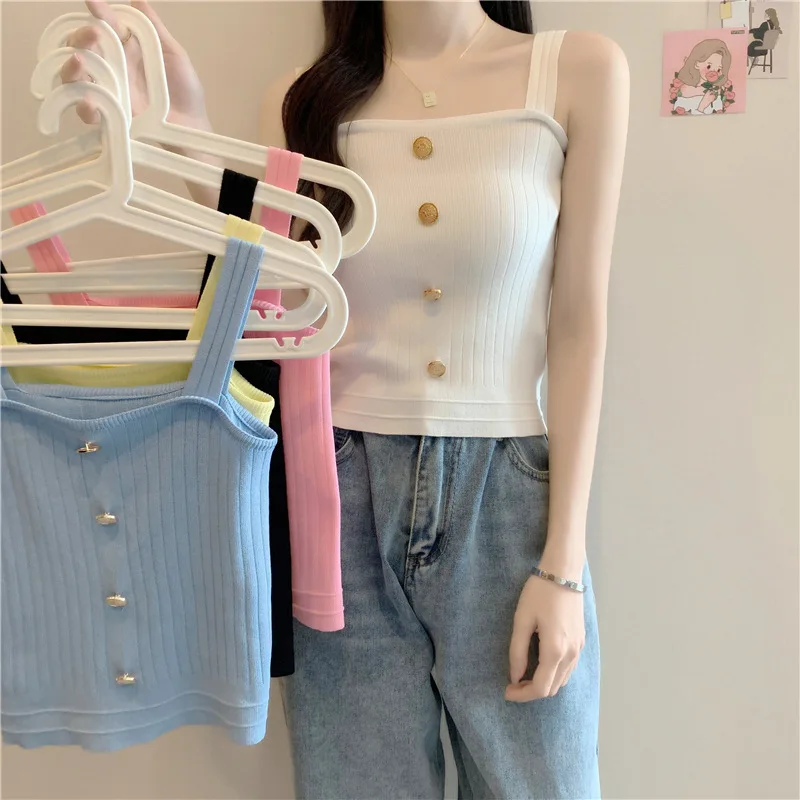 2021 new fashion women's clothing Camis Solid tops for women 
2021 new fashion women's clothing Camis Solid tops for women