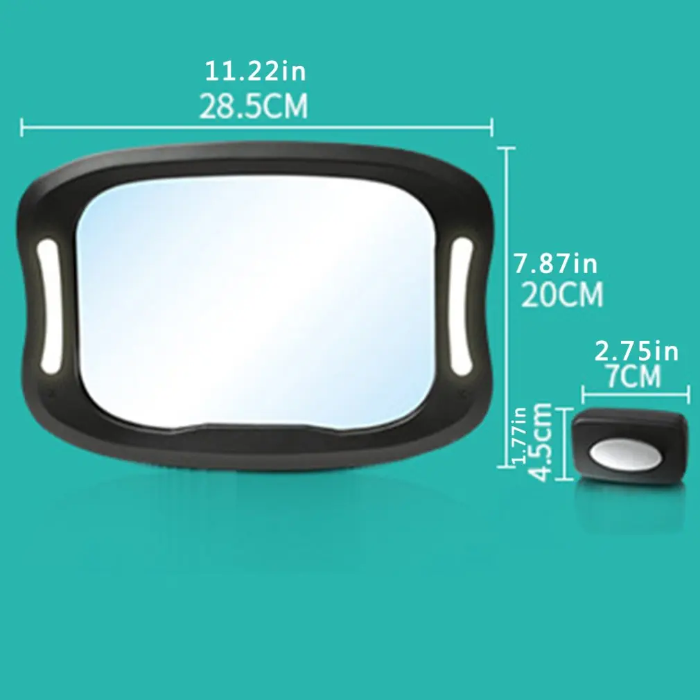 2021 New Car Seat Rearview Mirror Baby Viewing Mirror Remote LED Lights Rearview Mirror Acrylic ABS 360 Degree Rotation 
2021 New Car Seat Rearview Mirror Baby Viewing Mirror Remote LED Lights Rearview Mirror Acrylic ABS 360 Degree Rotation