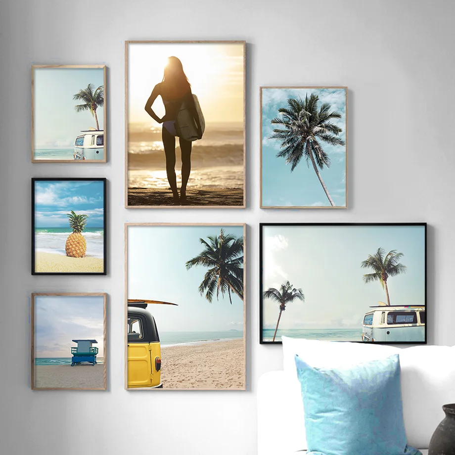 Sunset Coconut Tree Pineapple Beach Car Wall Art Canvas Painting Nordic Posters And Prints Wall Pictures For Living Room Decor
Sunset Coconut Tree Pineapple Beach Car Wall Art Canvas Painting Nordic Posters And Prints Wall Pictures For Living Room Decor