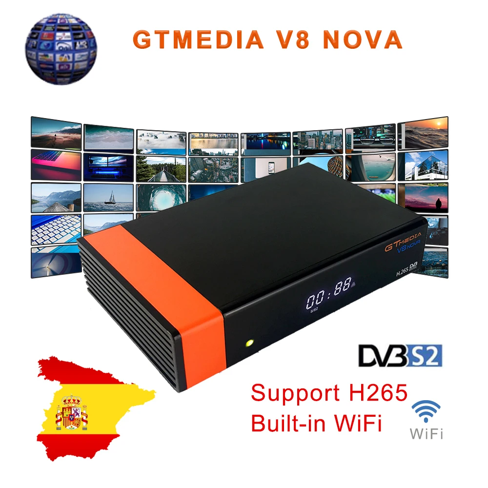 Спутниковый ресивер GTMedia V8 Nova Full HD DVB S2 (FULL 1080P) Обновление от Freesat Super|Спутниковое
