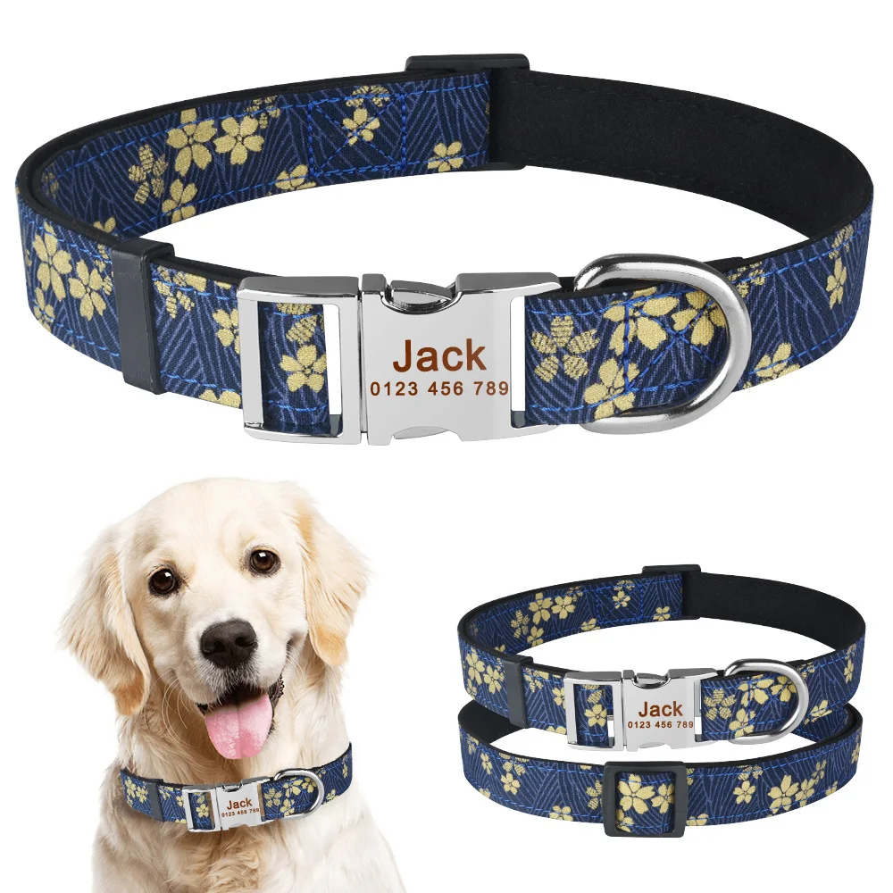 Personalized Dog Collar Samll Medium Large Dogs Custom Engraved Pet ID Number Name Tag Fashionable Durable
Personalized Dog Collar Samll Medium Large Dogs Custom Engraved Pet ID Number Name Tag Fashionable Durable