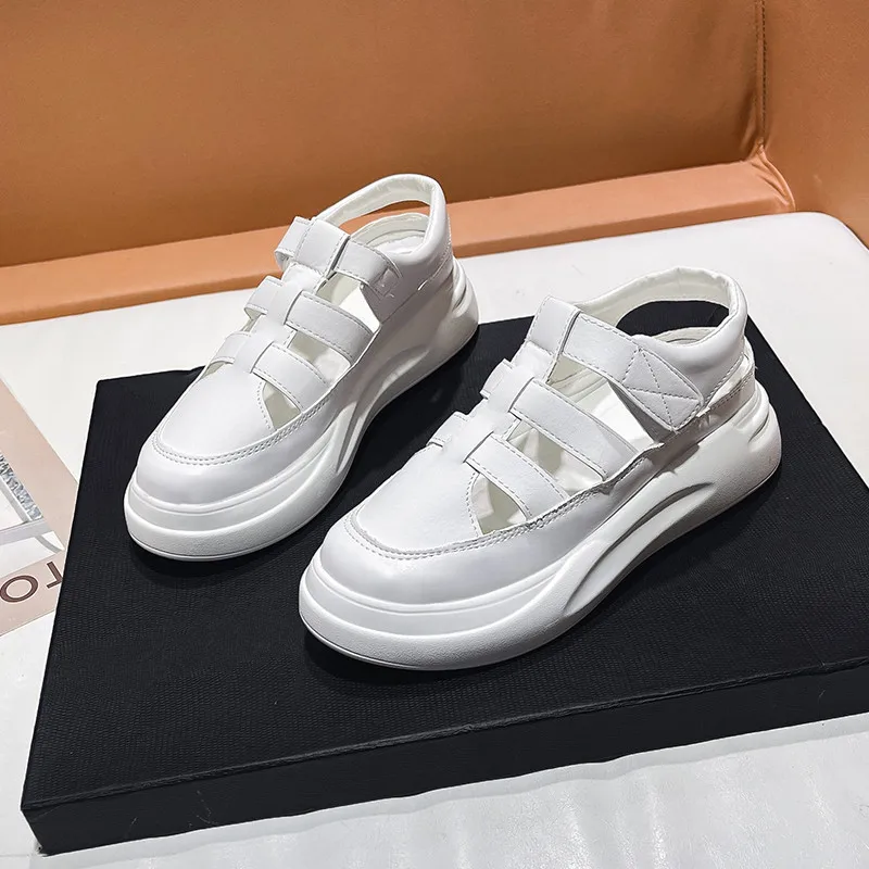 2021 Summer New Girls' Casual Fashion Platform High-top Sports Roman Soft Leather Sandals Ins Gentle Fabric Adult Women's Shoes
2021 Summer New Girls' Casual Fashion Platform High-top Sports Roman Soft Leather Sandals Ins Gentle Fabric Adult Women's Shoes