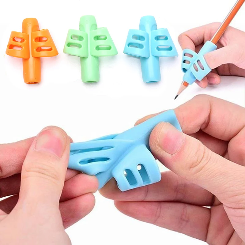 3Pcs Two-Finger Soft Silica Gel Pen Grip Kids Writing Training Correction Tool Teaching Equipment
3Pcs Two-Finger Soft Silica Gel Pen Grip Kids Writing Training Correction Tool Teaching Equipment