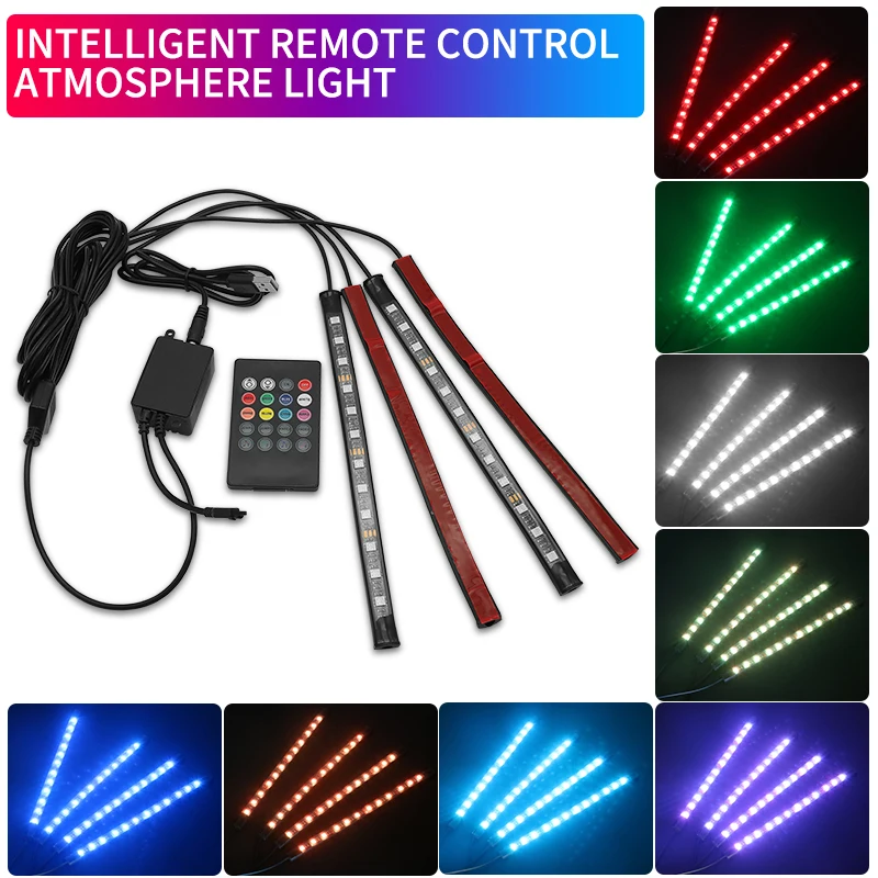 Светодиодная ленсветильник RGB для Honda CR V Civic XR Dio Fit Envix Greiz Accord Gazz атмосферные лампы