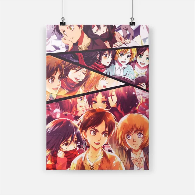 Eremika Mikasa Eren Armin Attack On Titan Canvas Poster Hd Prints Animation Painting Wall Art Pictures Home Decor For Bedroom 
Eremika Mikasa Eren Armin Attack On Titan Canvas Poster Hd Prints Animation Painting Wall Art Pictures Home Decor For Bedroom