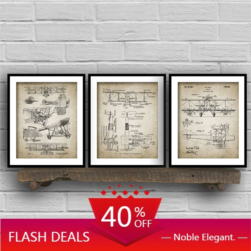 Painting Biplane Patent Painting Canvas Painting Wall Art Canvas Wall Painting Posters and Prints Children Room Home Decoration
Painting Biplane Patent Painting Canvas Painting Wall Art Canvas Wall Painting Posters and Prints Children Room Home Decoration