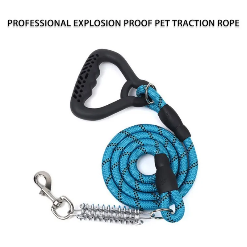 Training Dog Leash Shockproof Explosion-proof Rope Large Dog Traction Pet Running Lead Dog Climbing With Spring Pet Accessories
Training Dog Leash Shockproof Explosion-proof Rope Large Dog Traction Pet Running Lead Dog Climbing With Spring Pet Accessories