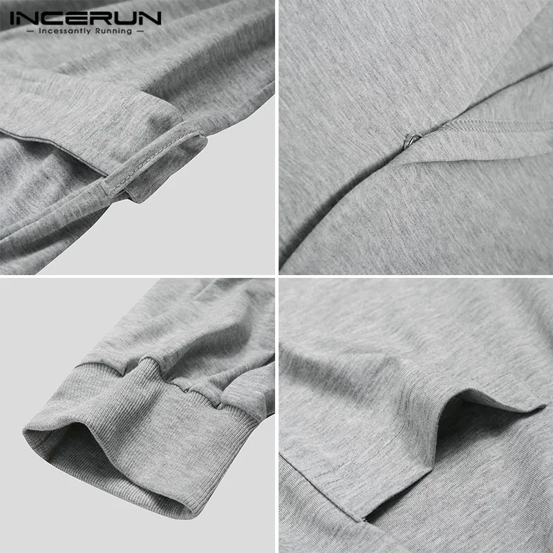 INCERUN Men Pajamas Jumpsuits Hooded Long Sleeve V Neck Rompers With Belt Sleepwear Sexy Solid Color Cozy Mens Homewear S-5XL
INCERUN Men Pajamas Jumpsuits Hooded Long Sleeve V Neck Rompers With Belt Sleepwear Sexy Solid Color Cozy Mens Homewear S-5XL