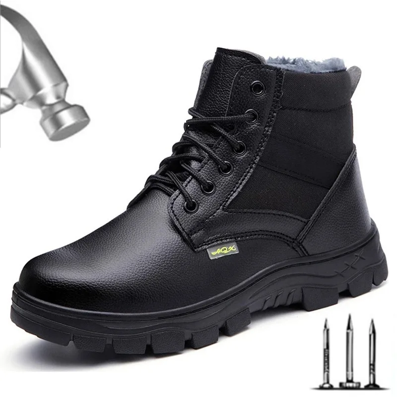 Men Winter Snow Boots Waterproof Leather Sneakers Men's Boots Work Shoes Electric Welding Safety Shoes Men Steel Toe Shoes
Men Winter Snow Boots Waterproof Leather Sneakers Men's Boots Work Shoes Electric Welding Safety Shoes Men Steel Toe Shoes