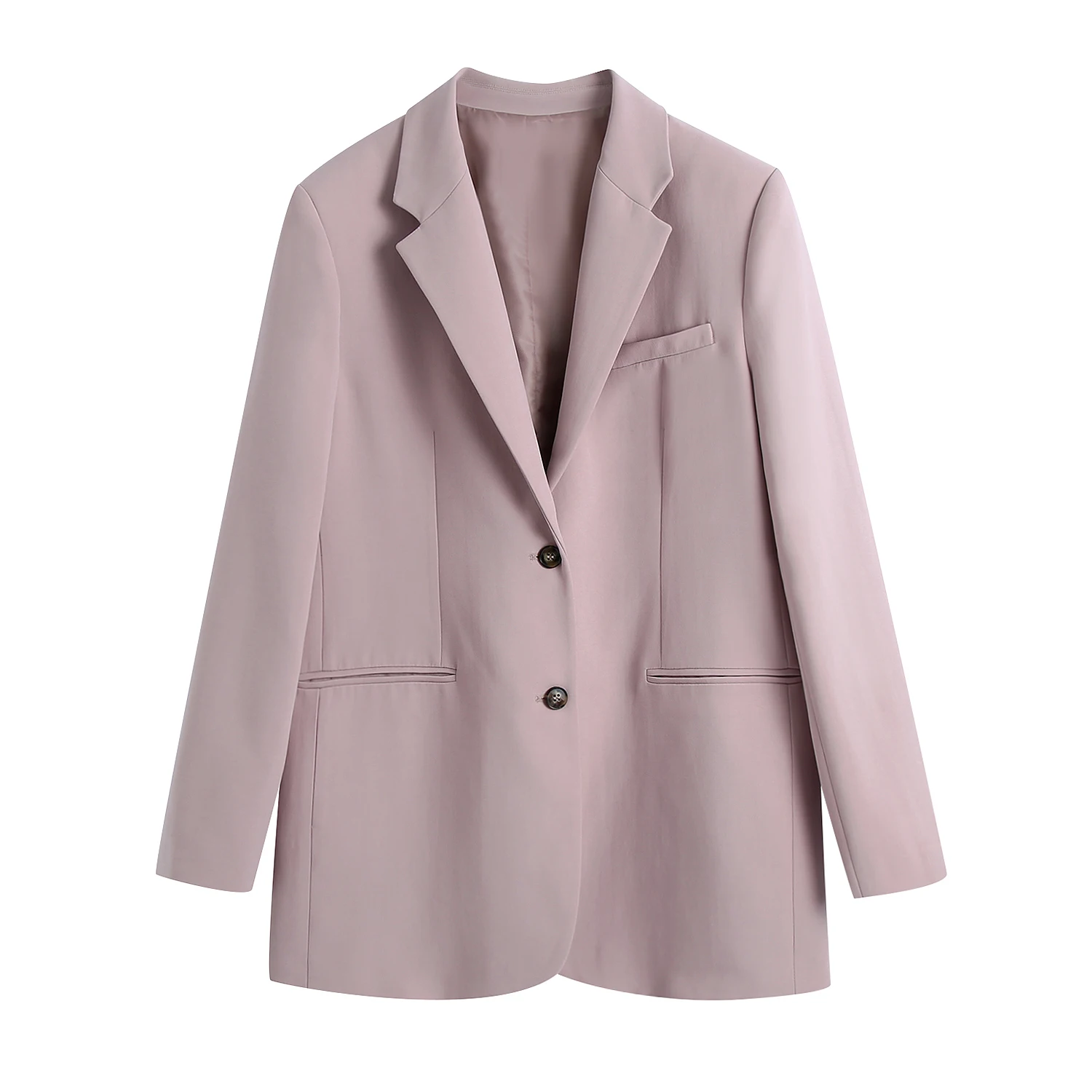 2021 ZA spring and autumn new fashion women's suits straight solid color button coat coat lapel mid-length ladies street coat
2021 ZA spring and autumn new fashion women's suits straight solid color button coat coat lapel mid-length ladies street coat