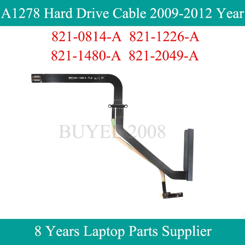 Laptop HDD Cable 821-0814-A 821-1226-A 821-1480-A 821-2049-A For Macbook Pro 13.3" A1278 Hard Drive Cable 2009 2010 2011 2012
Laptop HDD Cable 821-0814-A 821-1226-A 821-1480-A 821-2049-A For Macbook Pro 13.3" A1278 Hard Drive Cable 2009 2010 2011 2012
