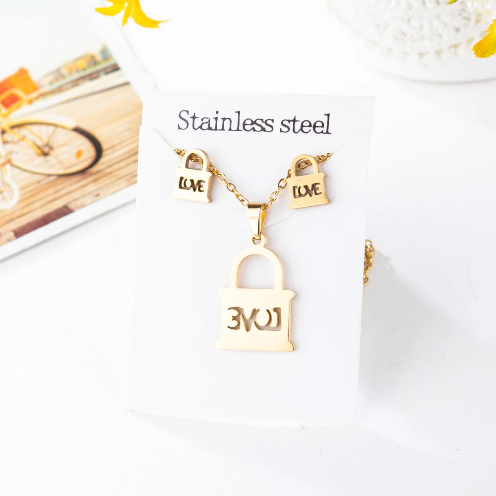 Sansango Fashion Heart Animal Butterfly stainless steel necklace set For women Chain Necklace Earrings Jewelry Gifts Never Faded
Sansango Fashion Heart Animal Butterfly stainless steel necklace set For women Chain Necklace Earrings Jewelry Gifts Never Faded