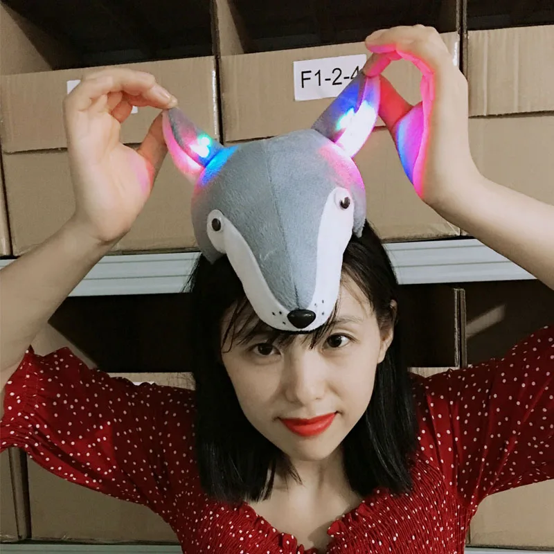Halloween Led Glow Light up 3D Wolf Animal Ear Headband Head Wear Wedding Birthday Baby Shower Gift Neon Party Supplies
Halloween Led Glow Light up 3D Wolf Animal Ear Headband Head Wear Wedding Birthday Baby Shower Gift Neon Party Supplies