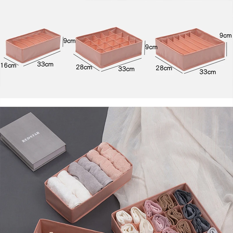Drawer Storage Box Bra Underwear Organizer Folding Storage Box Closet Socks Scarfs Foldable 3Pcs/Set Underwear Sorting Basket
Drawer Storage Box Bra Underwear Organizer Folding Storage Box Closet Socks Scarfs Foldable 3Pcs/Set Underwear Sorting Basket