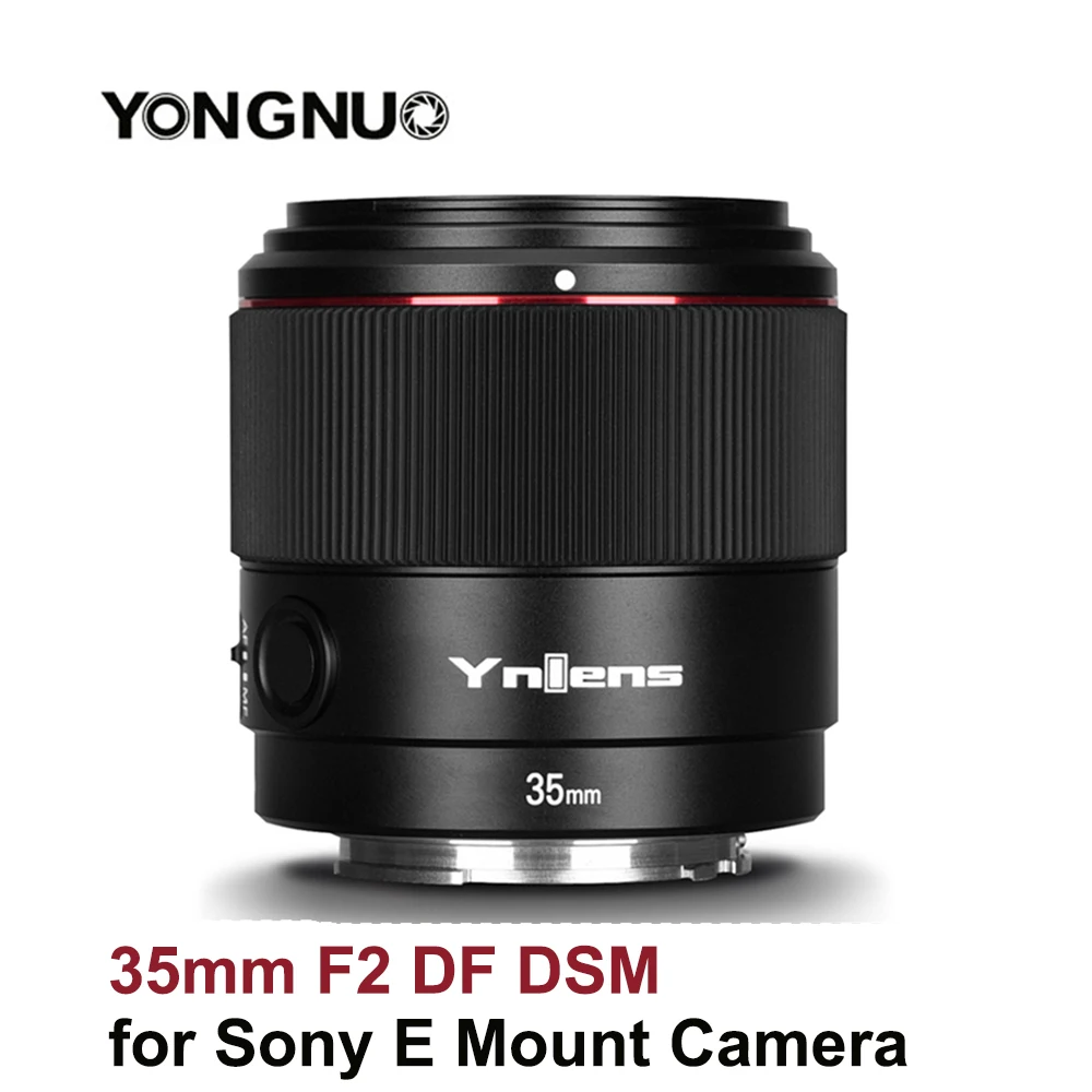 Объектив Yongnuo 35 мм F2 YN35mm F2S DF DSM Sony E mount Полнокадровый AF-объектив для Camera A7II A7RII III A7SII